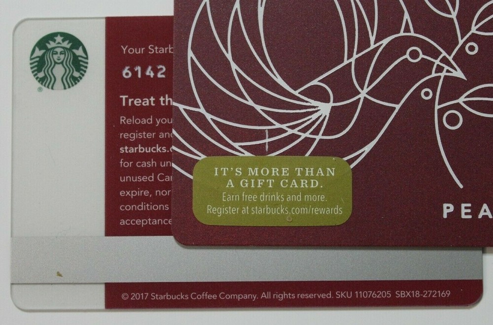 Starbucks Card US 2017 Peace MS 6142