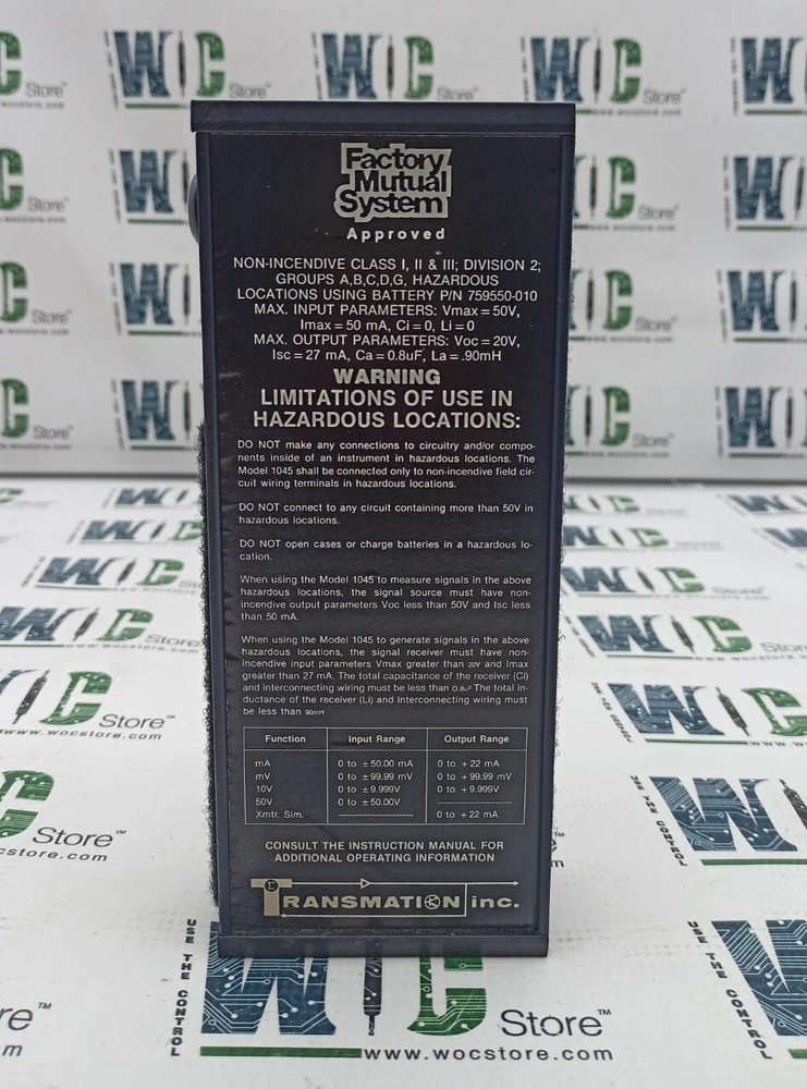 MODEL 1045 TRANSMATION SIGNAL CALIBRATOR