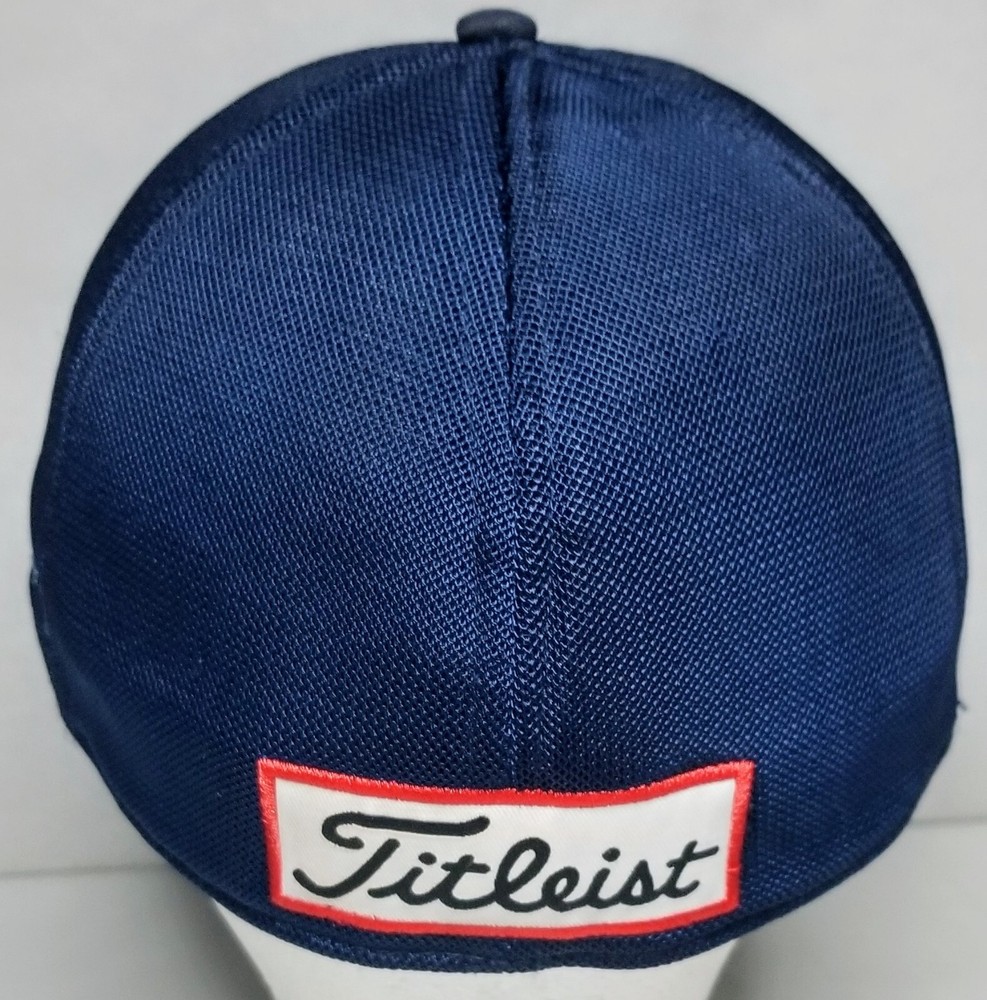 Titleist Footjoy Pro V1 Embroidered Flex Fitted Golf Hat Cap Medium / Large