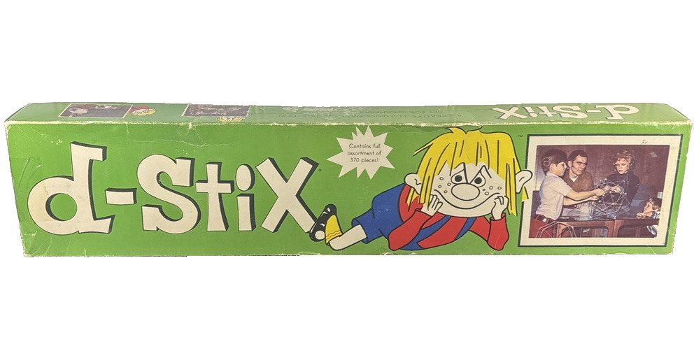 Vintage D-Stix 3 Dimension Construction Set 501 For Engineers