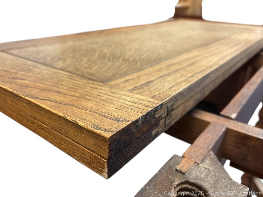 Antique pub draw-leaf Barley Twist Solid Wood Table