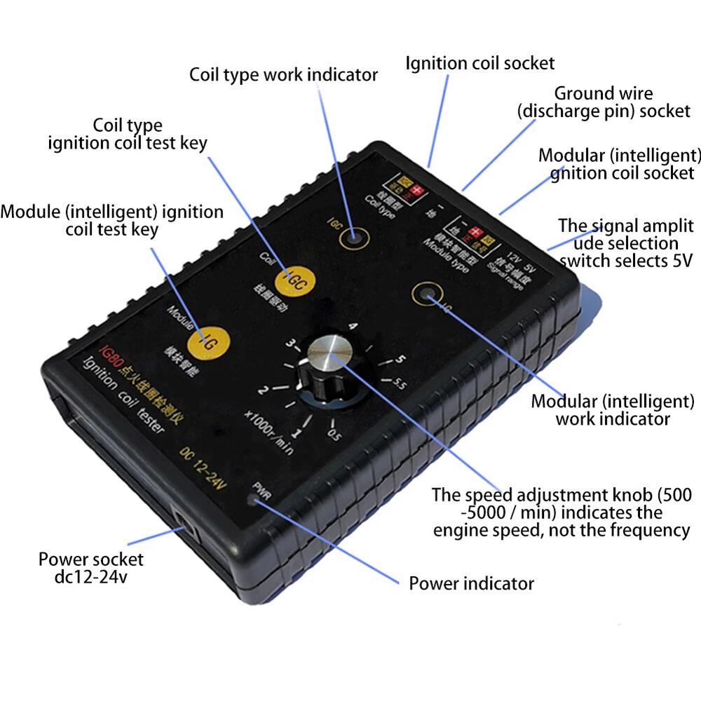 Coil Ignition Testing Test Tools Car Engine Petrol Gasoline Diagnostic Detector