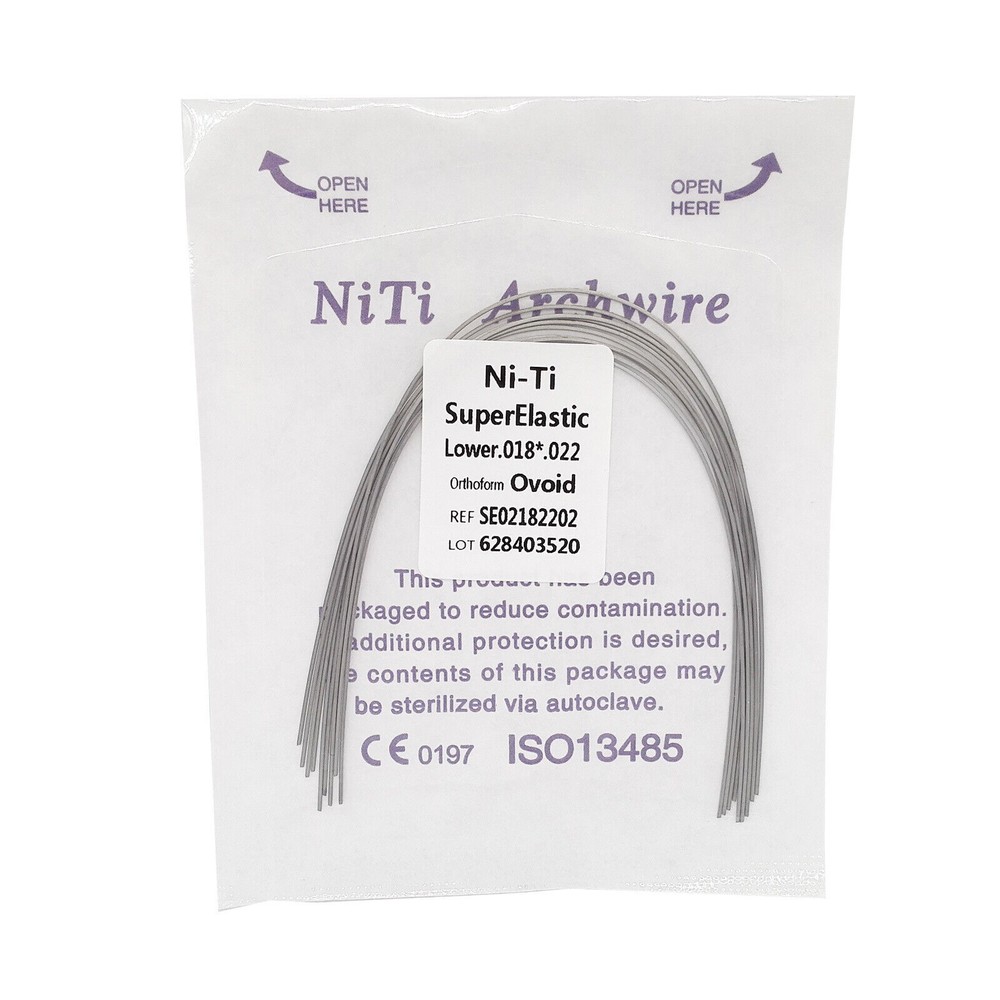 10 Pack Dental Ortho Super Elastic Niti Arch Wire Rectangular Nature/Oval/Square