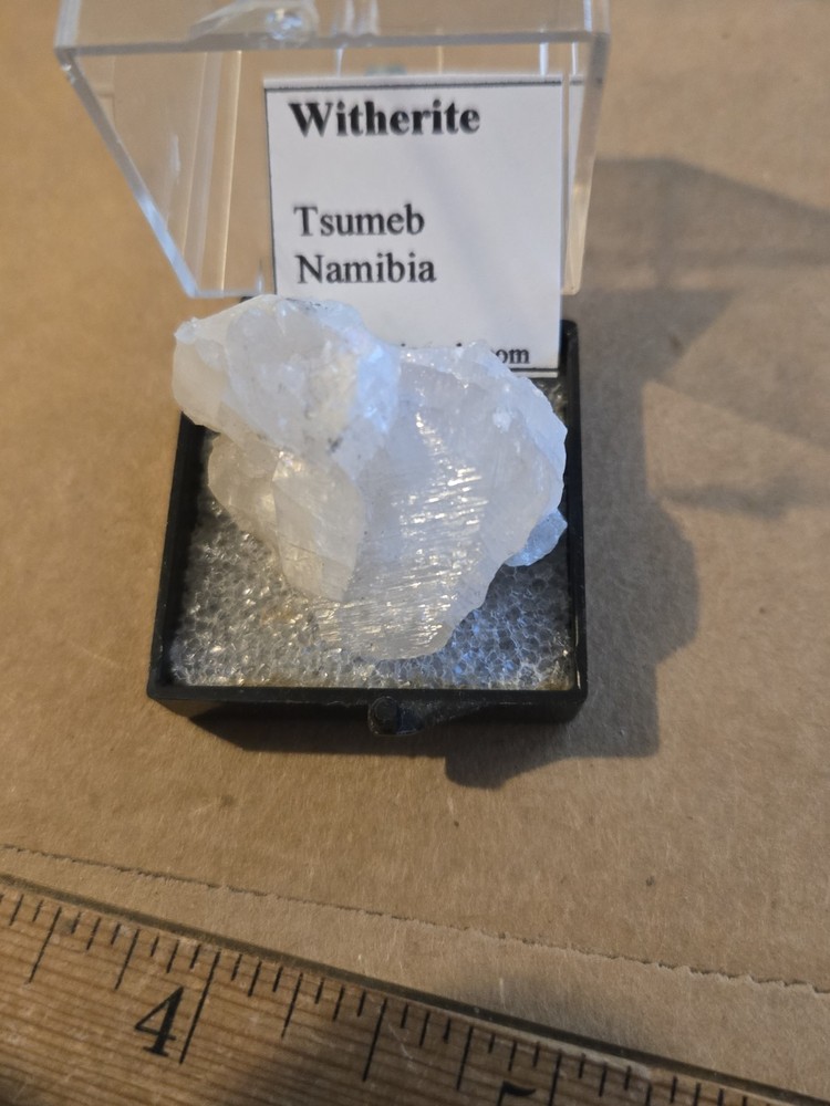 Beautiful White witherite thumbnail specimen