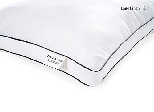 Bed Pillows Standard Size Set of 2, Medium Soft Standard (2 Pack) White