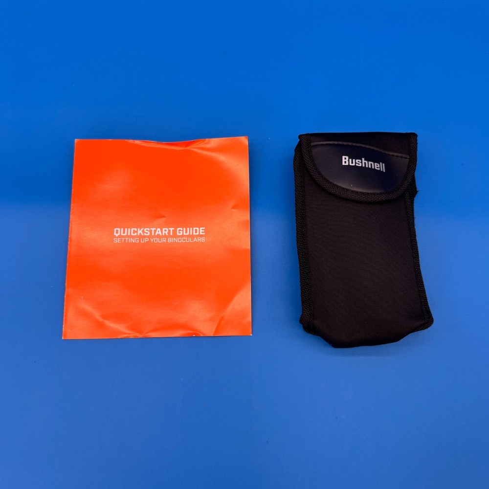 Bushnell Poweview 2 Black Binoculars Durable Lightweight Easy Grip Sharp Focus