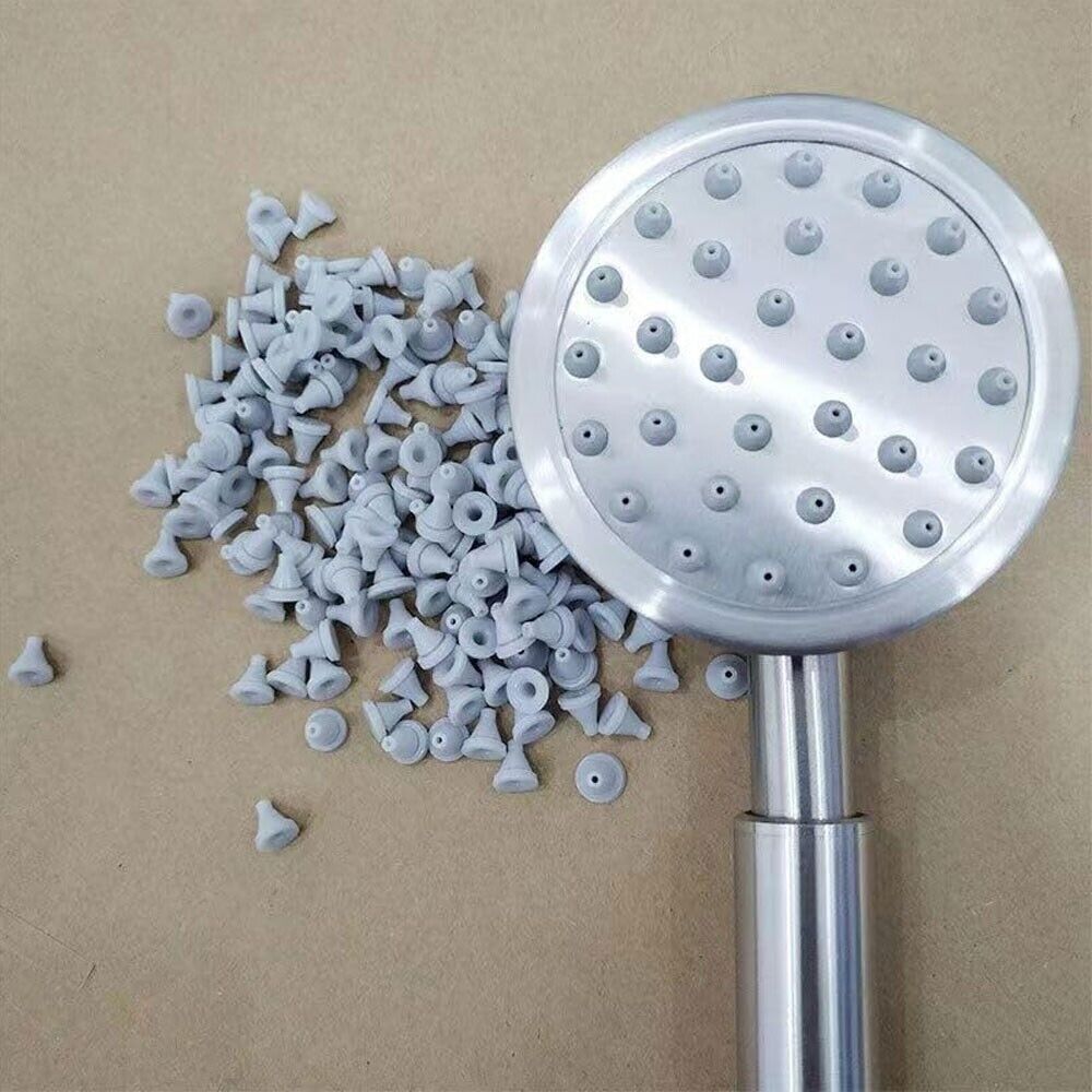 100pc Rubber Silicone Shower Head Nozzle Nipple Replacement Accessories 4mm Hole