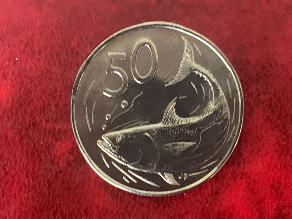 Cook Islands 1972 50 Cent - Specimen Coin (Toned)-UNCIRCULATED