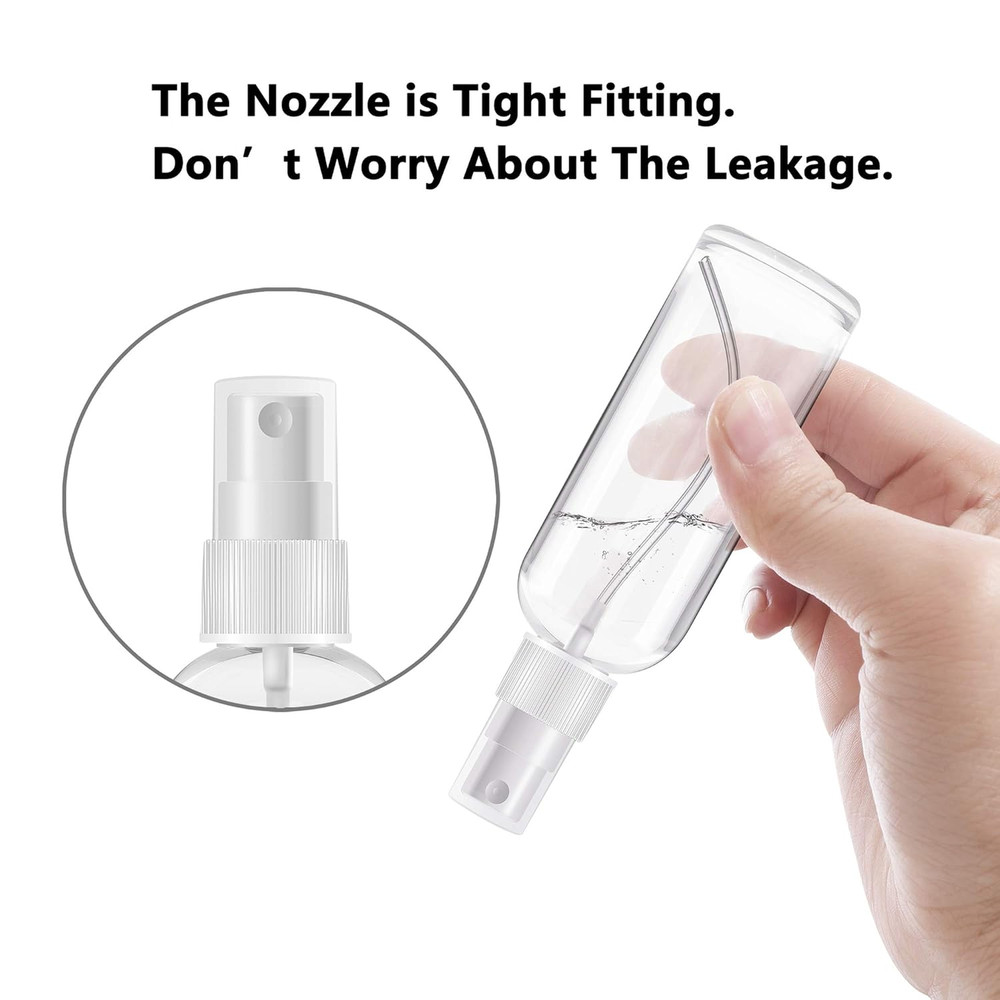 1-200PC 30ml/60ml Travel Spray Bottle Plastic Transparent Perfume Empty Atomizer