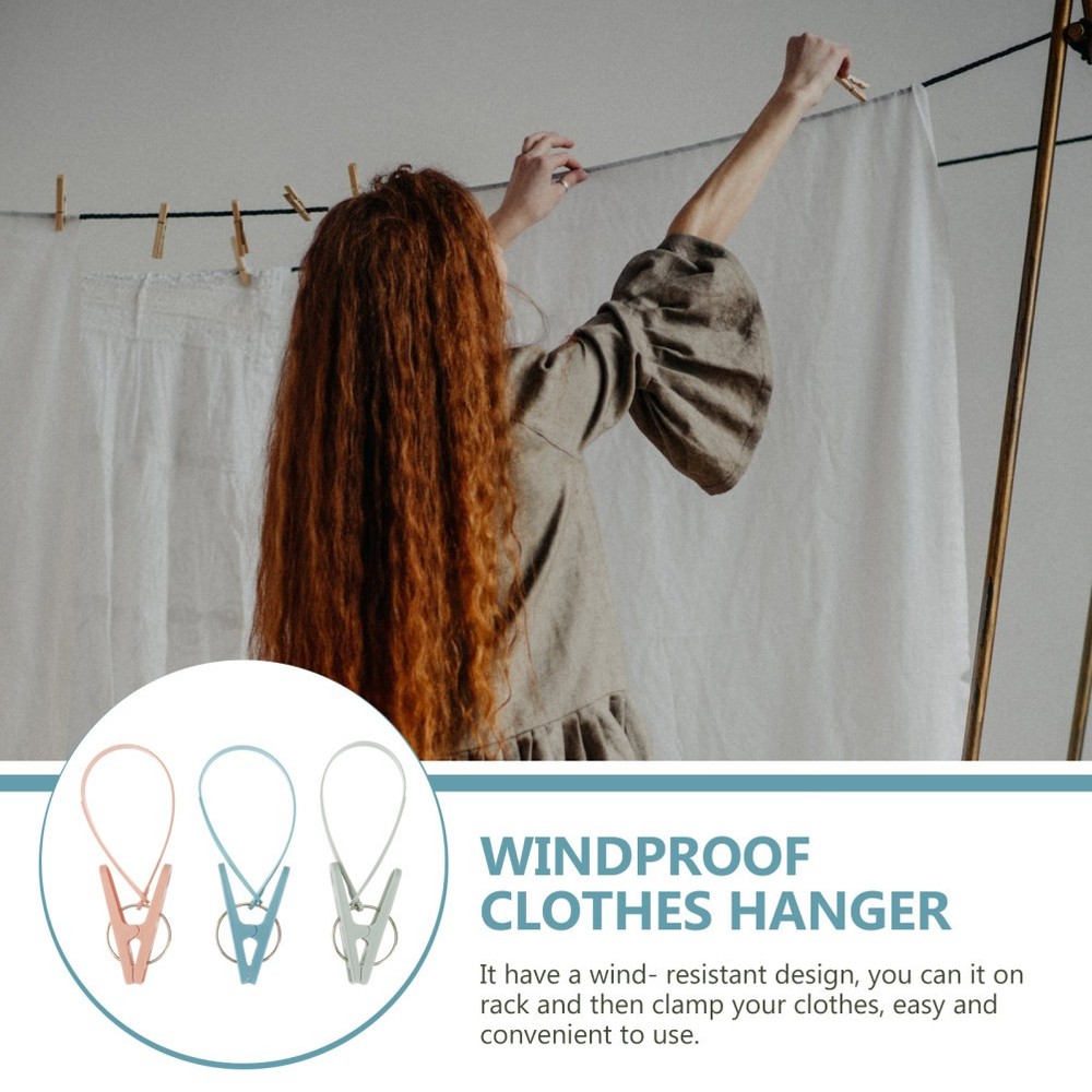 12 Pcs Mini Clips for Hanging Windproof Plastic Clothespins Laundry