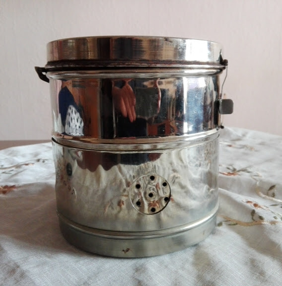 Vintage sterilization medical drum, autoclave