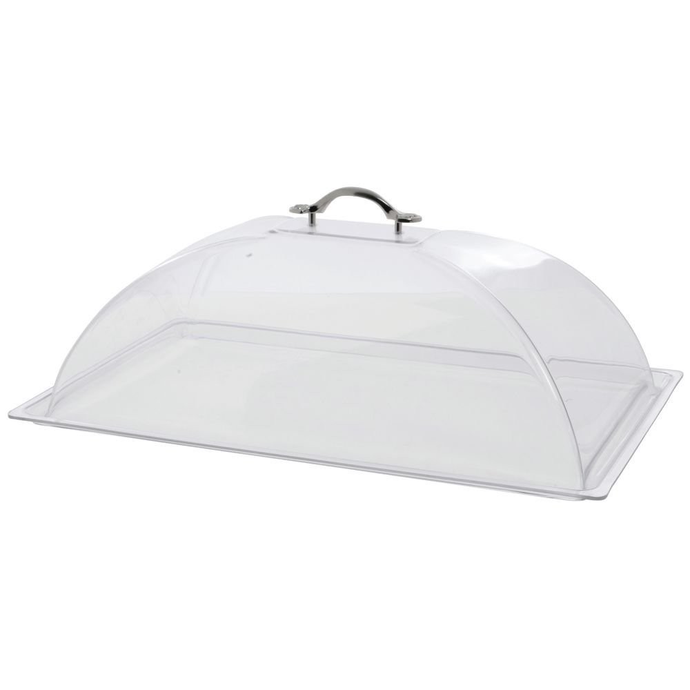 HUBERT® Full Size Clear Plastic Solid Dome Cover for PanAramics Pan - 20"L x