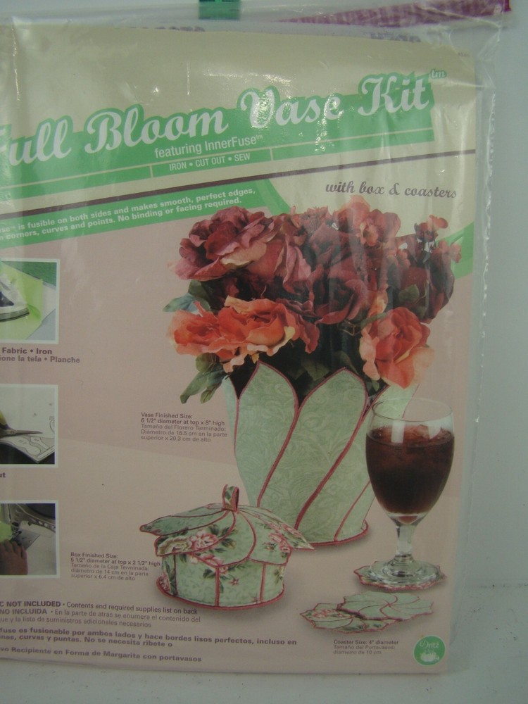 Full Bloom Vase Kit with Box & Coasters Craft Kit