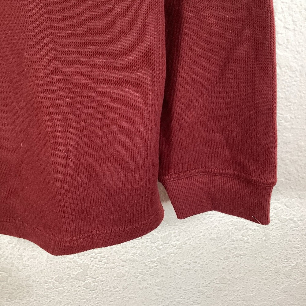 Consensus Sportswear Mens Sweater Sz M Long Sleeve Pullover Solid Red Excellent
