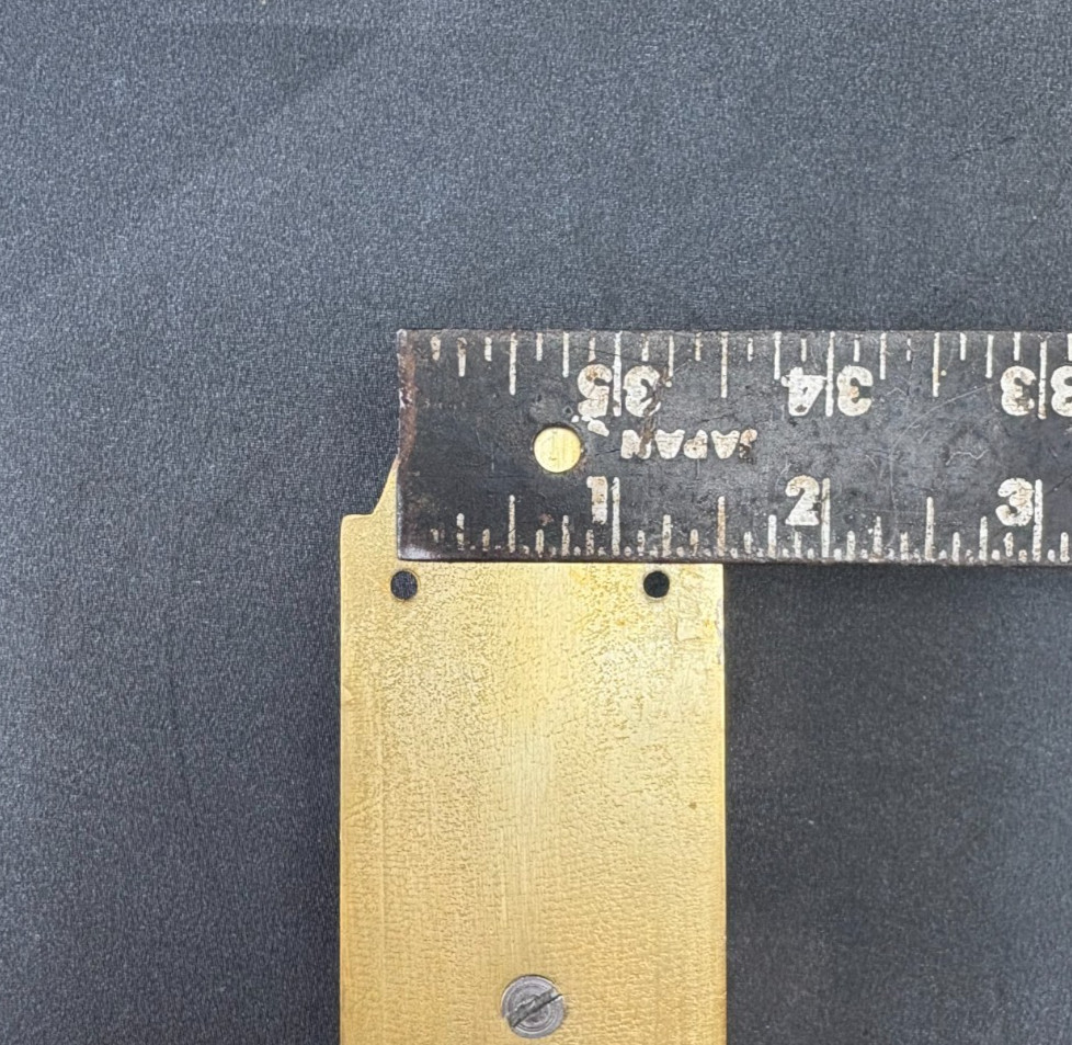 Vintage Ornate Solid Brass Door Pull Handle Victorian Style - 11.5"