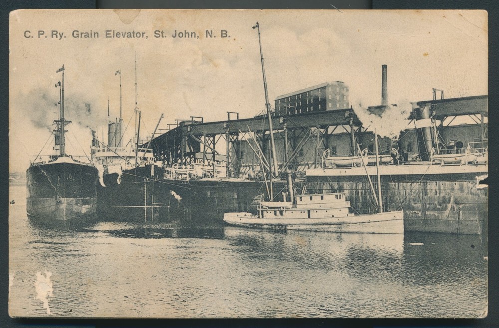 Marsh Bridge, NB- 1908 Split Ring Cancel on Postcard