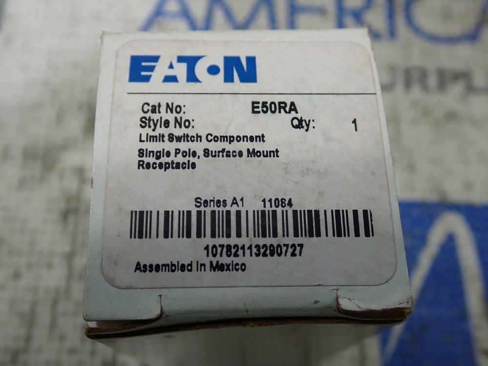 Eaton E50RA Limit Switch Single Pole Receptacle Ser A1 New