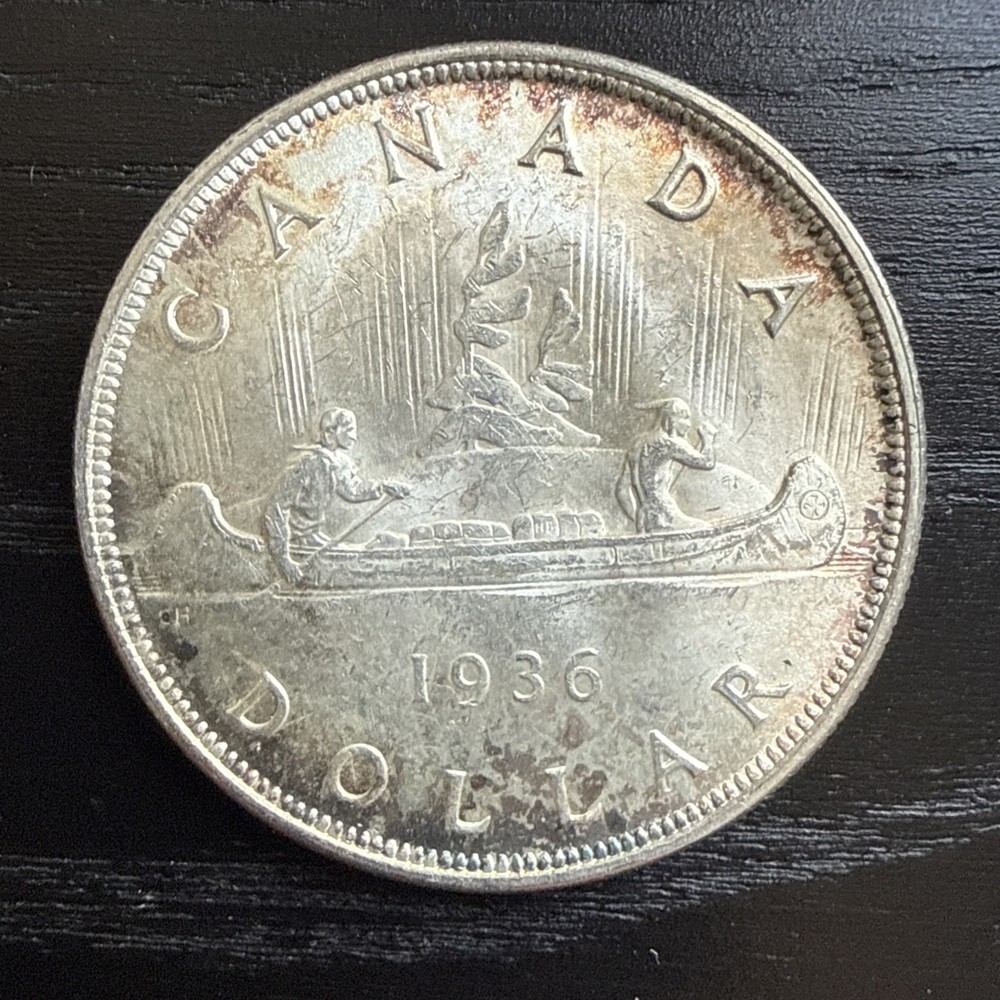 ** CANADA 1936 ( GEORGE V ) SILVER DOLLAR **
