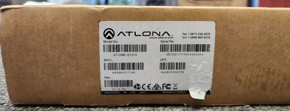 Atlona Technologies AT-OME-ST31A 3 Input Switcher / Transmitter USB-C HDMI