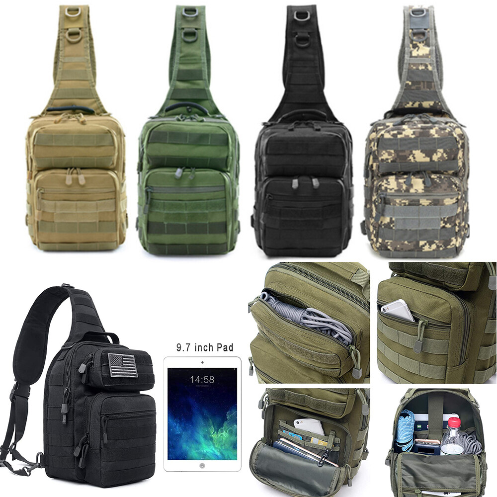 Tactical Sling Backpack Military Bag Rover Shoulder EDC Molle Assault Range Bag