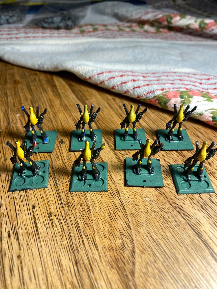 Epic 40k Eldar Dreadnoughts (painted) x8 (6mm) OOP