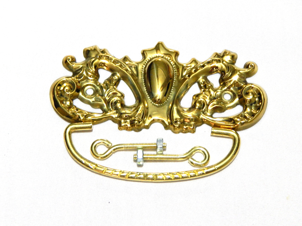 Antique Victorian Dresser Drawer Pulls Brass