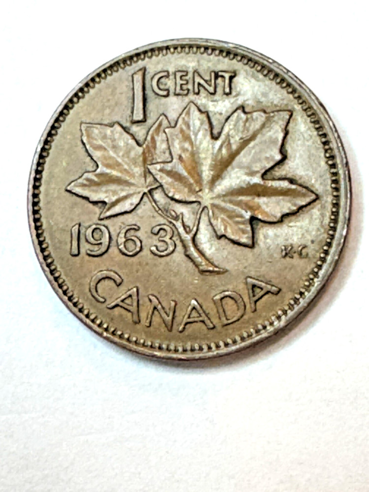 1963 Canada 1 Cent Coin