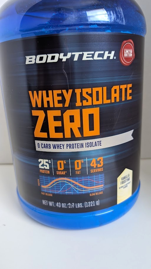 Bodytech Whey Isolate Zero Carb 43 Serving Protein 2.7 LBS