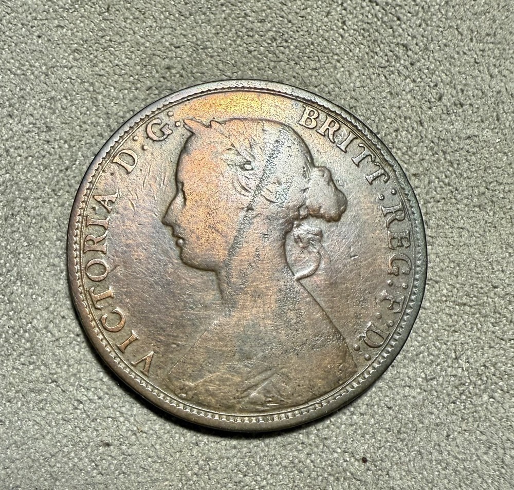 1863 Great Britain 1/2 Penny Half Penny
