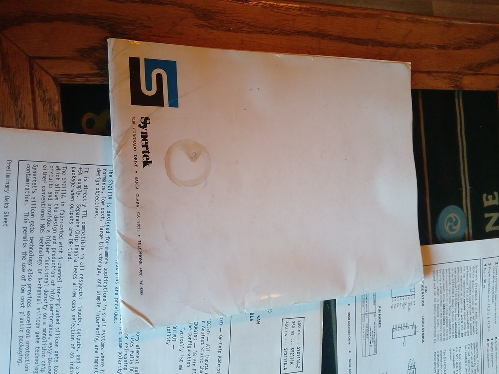 Vintage Synertek Brochures Data Sheets Folder Lot