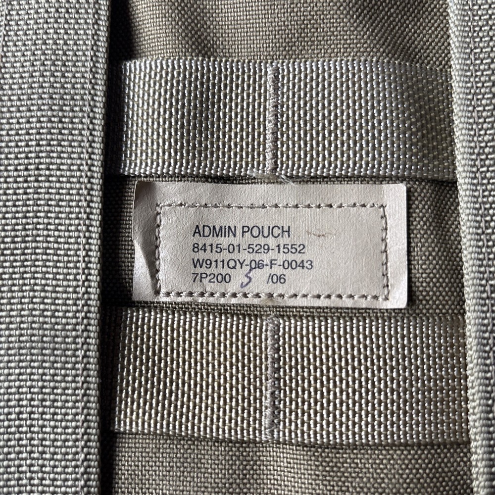 US Military Administration Pouch 7” x 7”