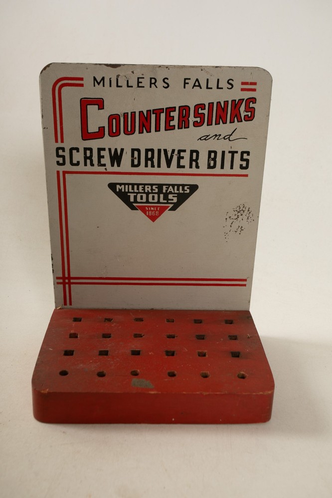 Millers Falls Tools Counter Display (A3L/JSF6) Countersinks Screw Driver Bits