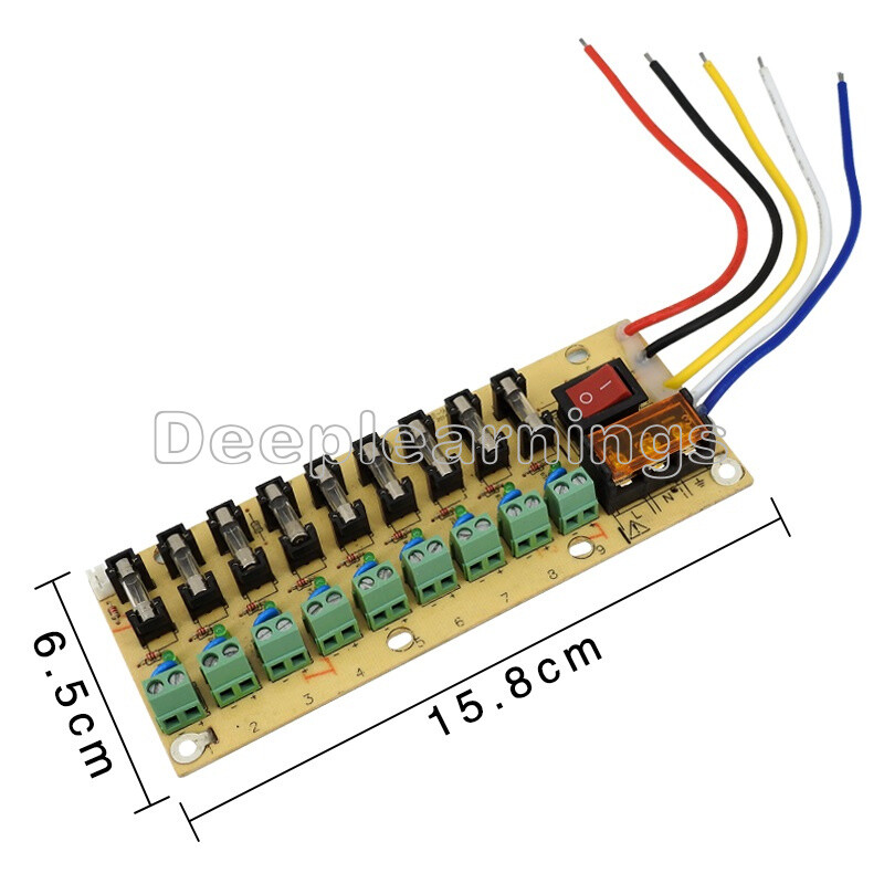 NEW DC power distribution 9-way PCB board terminal block for switching power