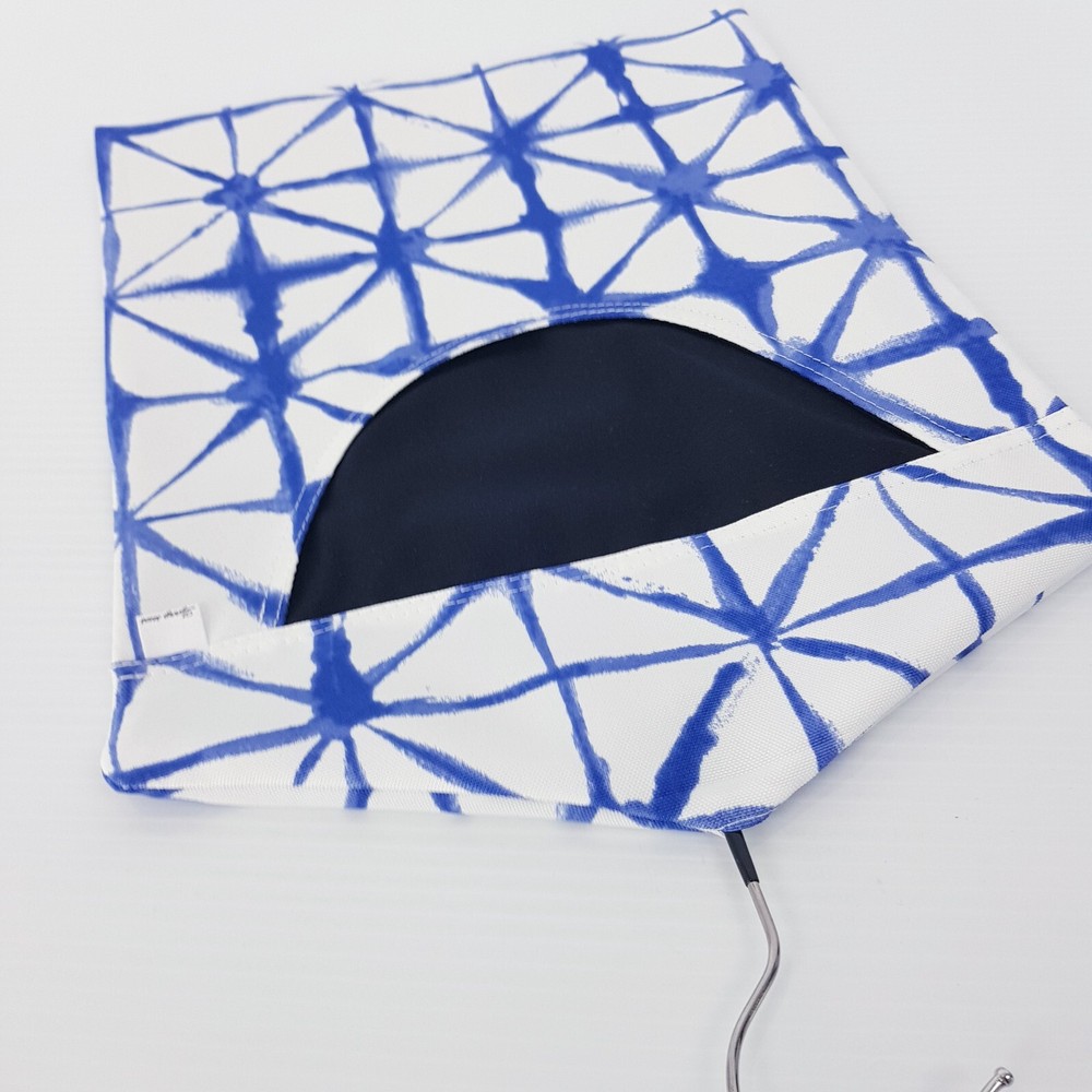 Peg Bag Handmade Blue White Geometric Print Lined Laundry Clothes Peg Holder