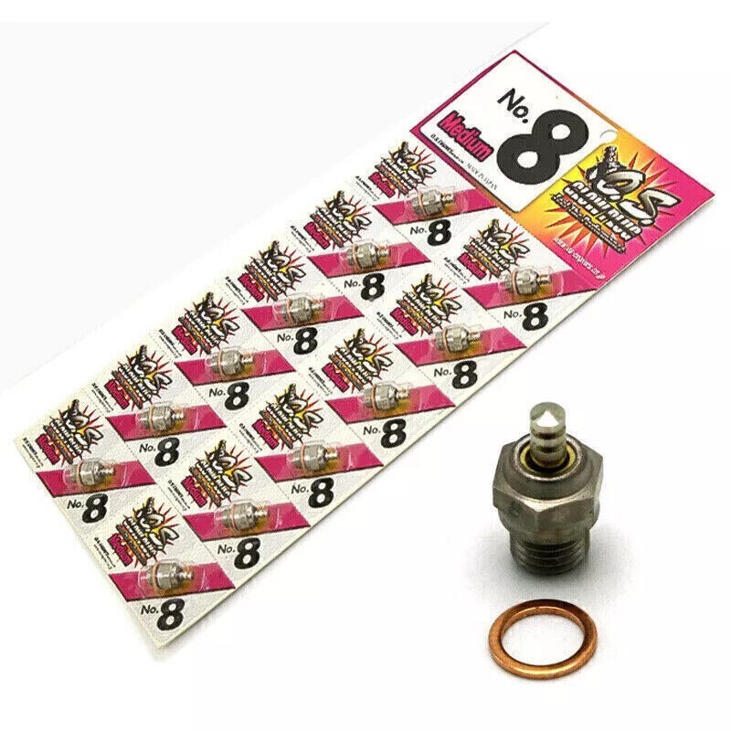 New O.S. #8 Glow Plug 3 Pack