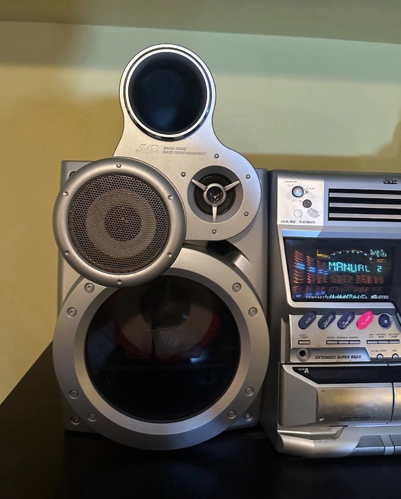 JVC Compact Stereo System MX-GT90 CD Dual Cassette Freshly Serviced Top Model🔥