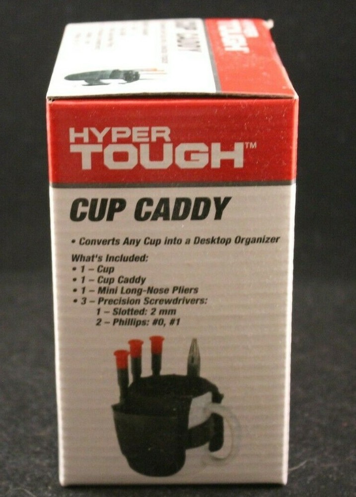 Hyper Tough - Cup Caddy - Desktop Tool Set Organizer - Includes Mug