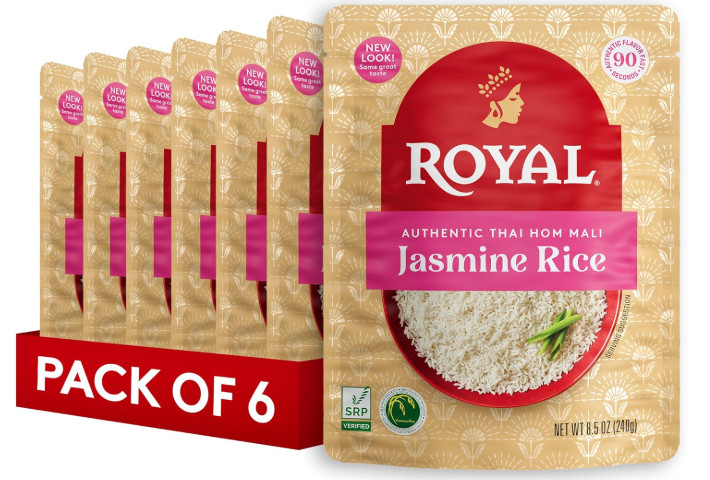 Authentic Thai Hom Mali White Jasmine Rice - Microwaveable Dinner Side Dish