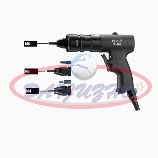 Rivet Gun Pneumatic Pull Setter Pneumatic Air Rivets Nut Gun M3-M12