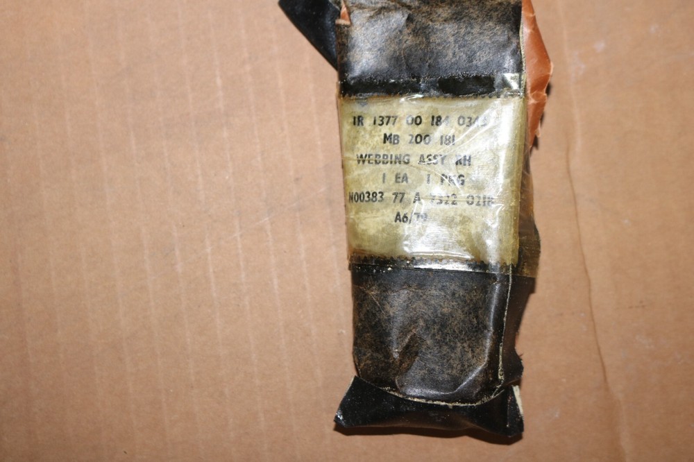 NOS Martin Baker ejection seat strap MB 200-181