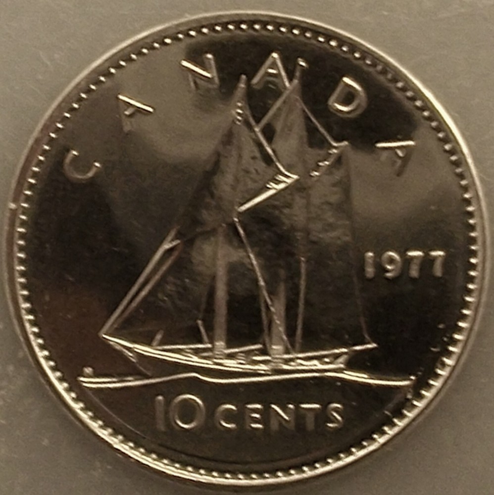 1977 Canada 10 Cents Proof-like pqwwwt