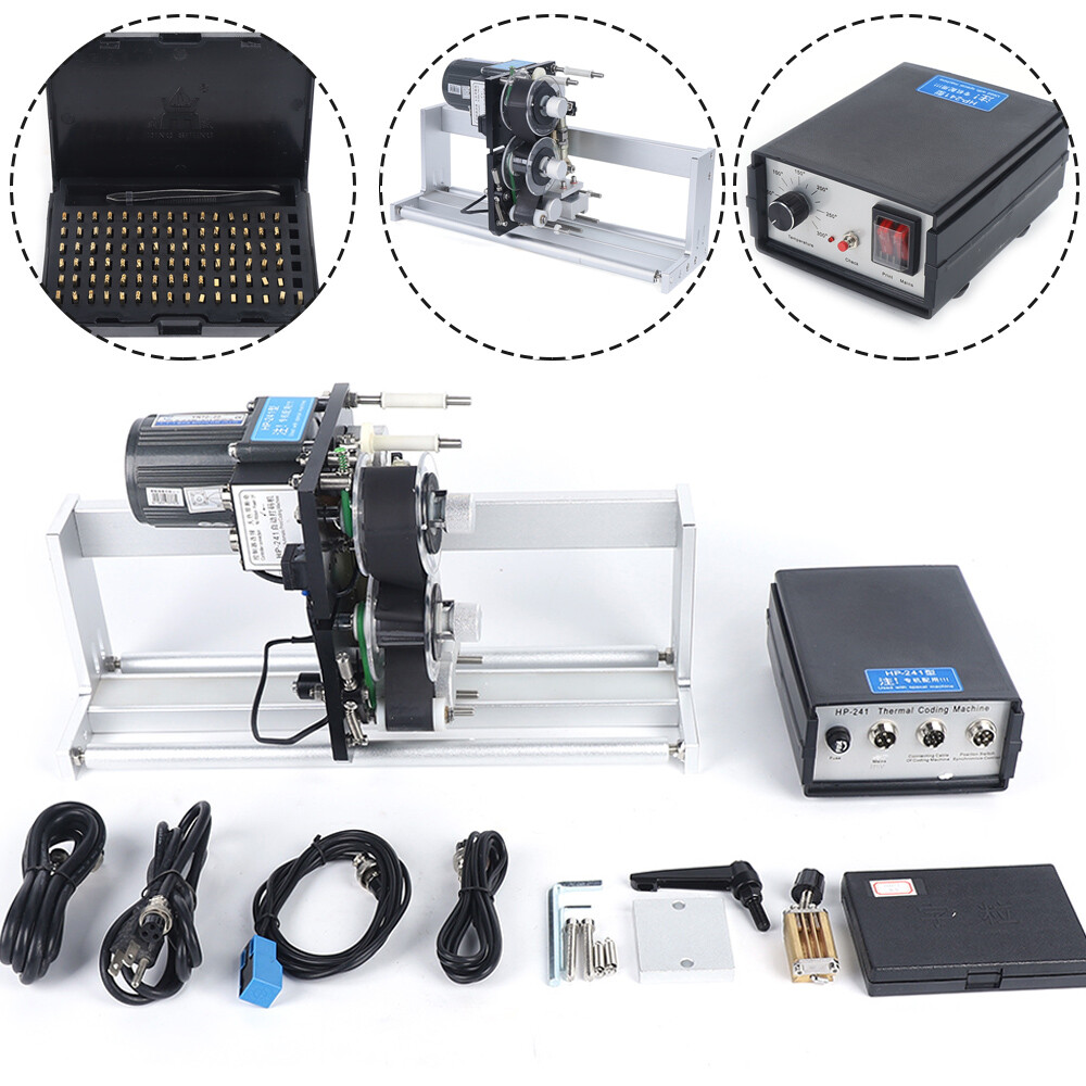 110V Automatic Coding Machine HP-241 Hot Code Printer Ribbon Date Batch Number