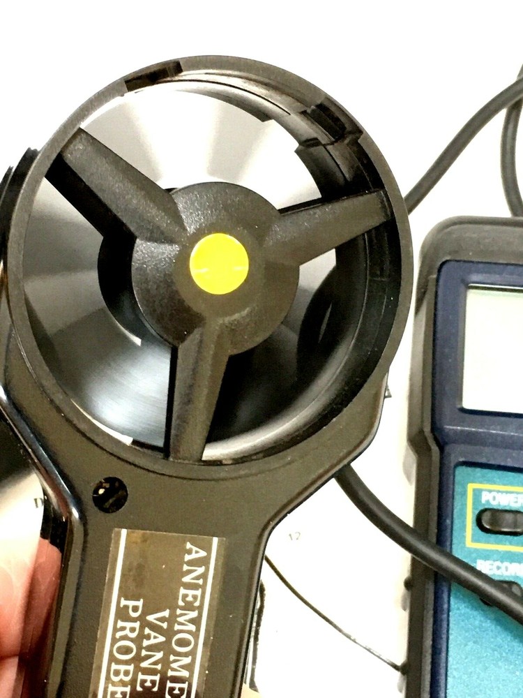 Extech CFM/CMM THERMO-ANEMOMETER Case, Manual, Probe