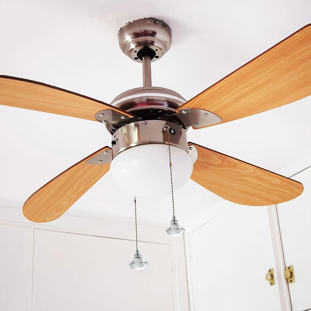 20 Inch Ceiling Fan Pull Chain, Decorative Crystal Fan Pull Chain Ornament Exten