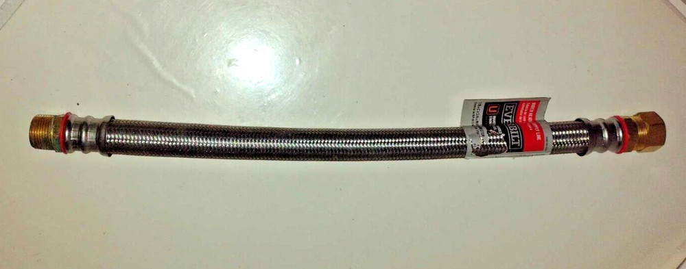 Everbilt 3/4 in. MIP x 3/4 in. x 18 in. Stainless Steel Water Heater Supply Line