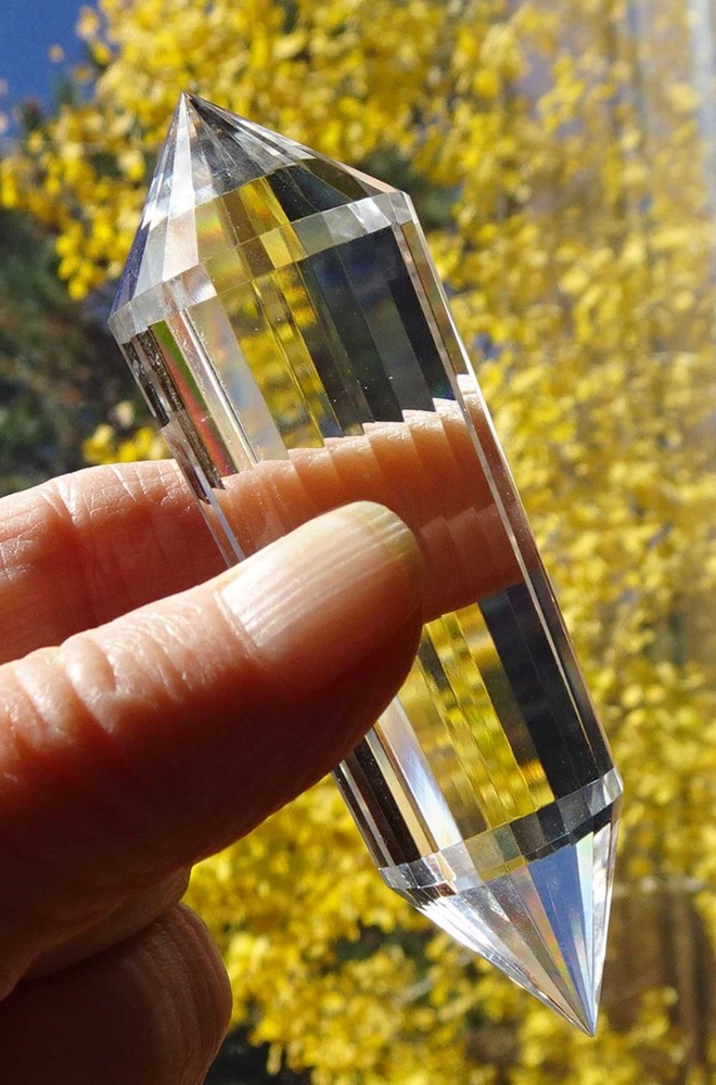 Clear Quartz Vogel 24-sided Crystal -   v505