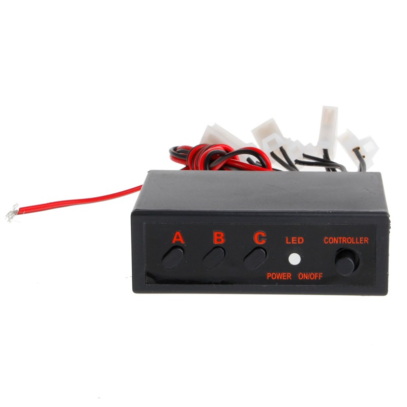 6 Ways LED Strobe Flash Light Lamp Emergency Flashing Controller Box for DC 12V
