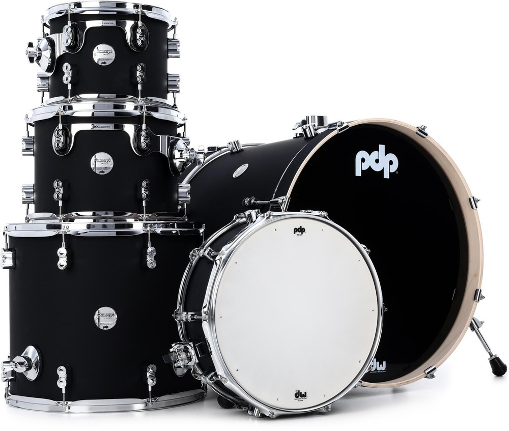 PDP Concept Maple 5-piece Shell Pack - Satin Black