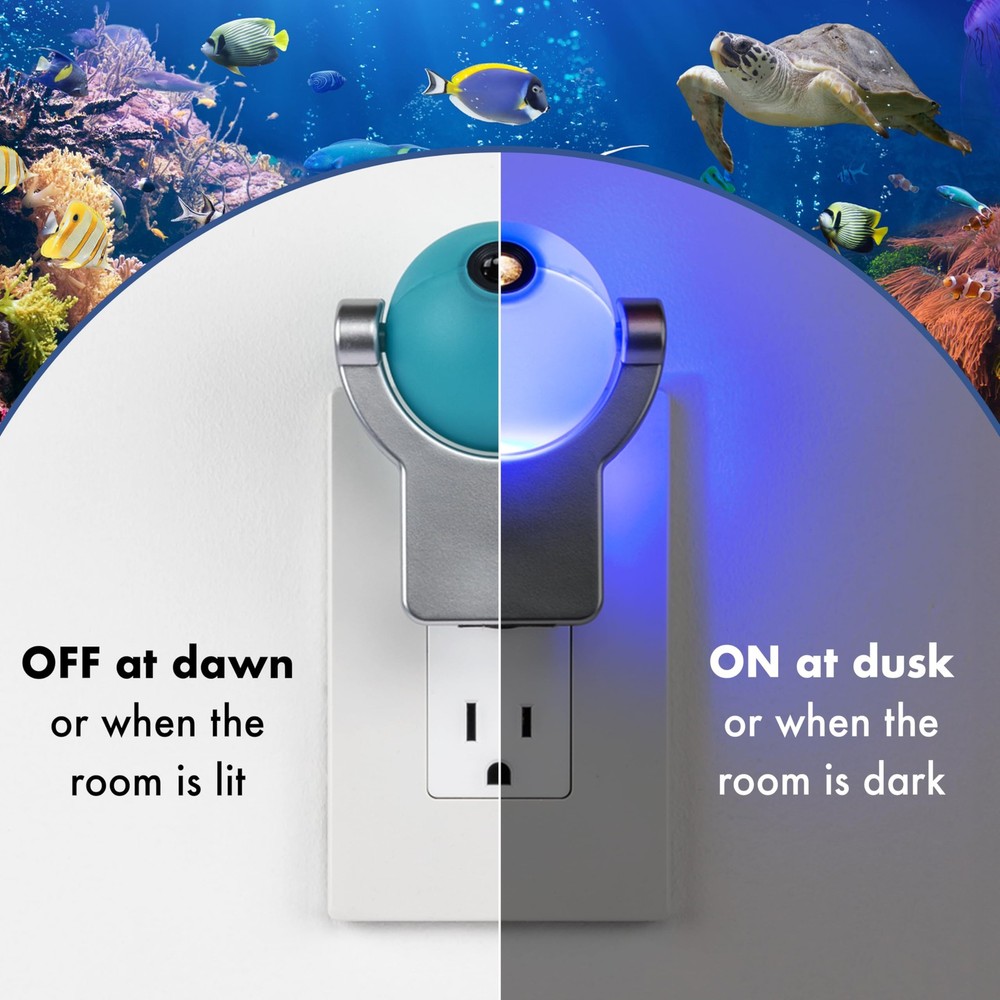 Projectables 11296 Tropical Fish LED Plug-In Night Light Projector