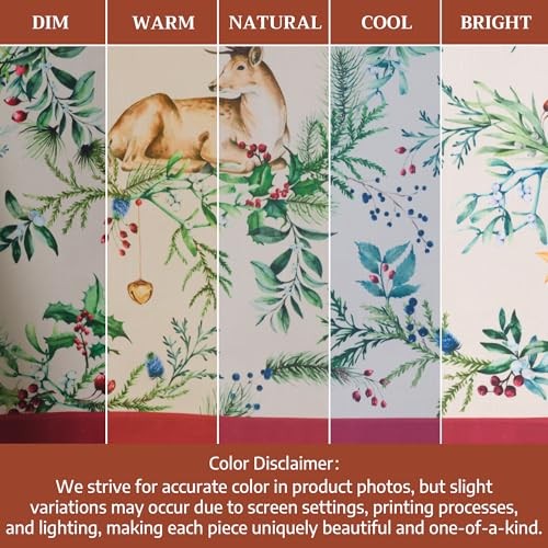 Table Cloth Rectangle Table 100% Cotton 60 x 108 Inches Fall Tablecloth